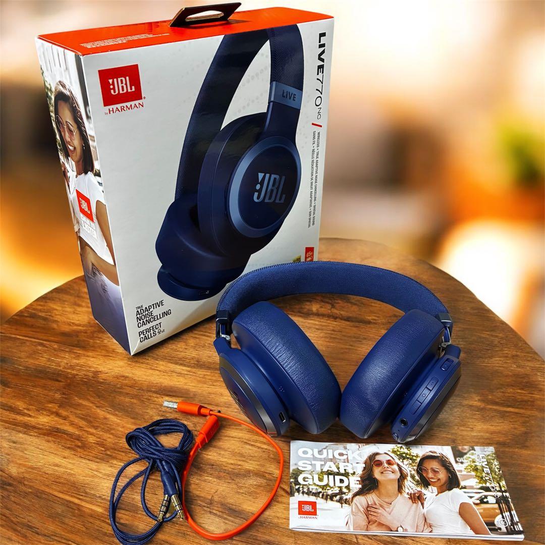 【美品】JBL LIVE770NCワイヤレスヘッドホン Bluetooth
