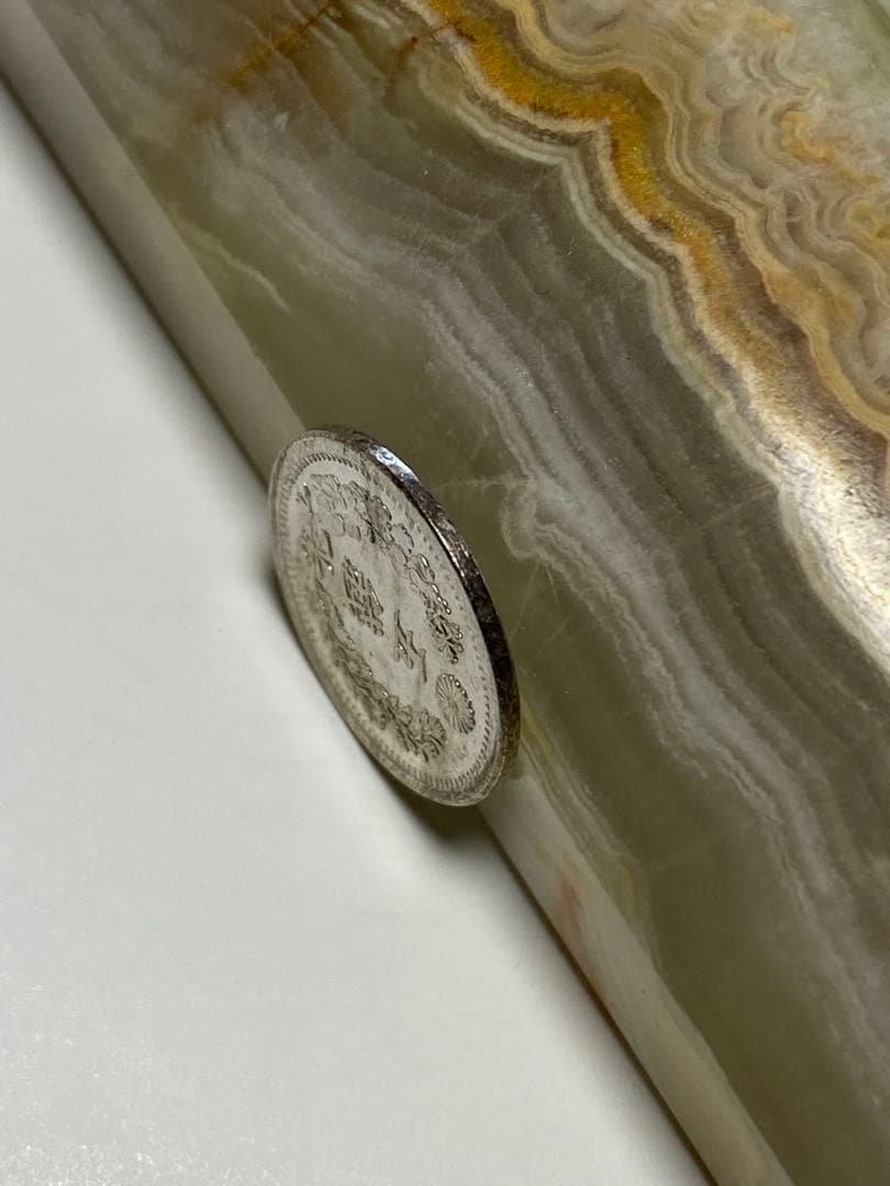 竜５銭銀貨、未使用、古銭、銀貨、貨幣