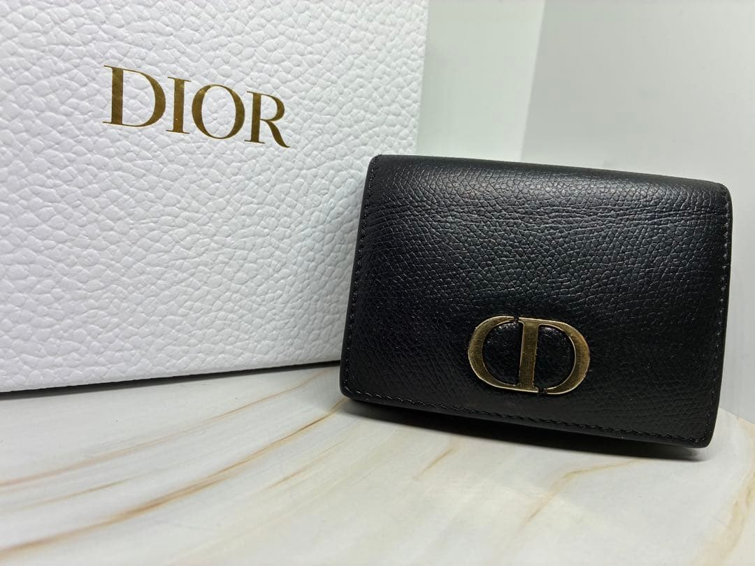 Dior カロ ブラック 三つ折り財布