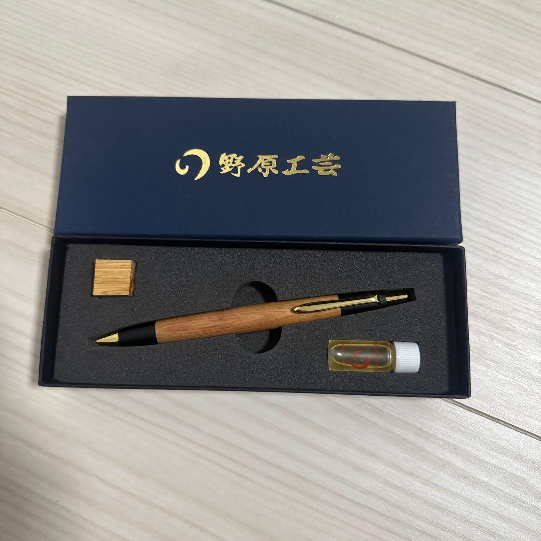 【最終値下げ】野原工芸 木製シャープペンシル旧型　木曽ヒノキ