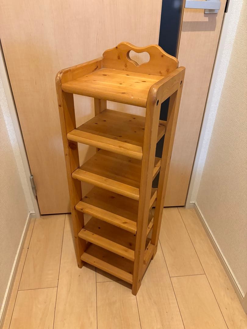 アメリカンカントリー家具　ハートシューズBOX スリッパラック　棚