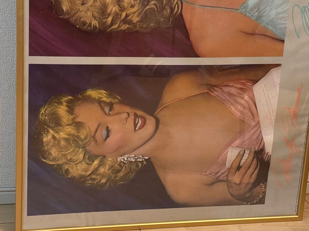 値引き最安値★マリリンモンロー★ロングポスター★激レア★特注額付き