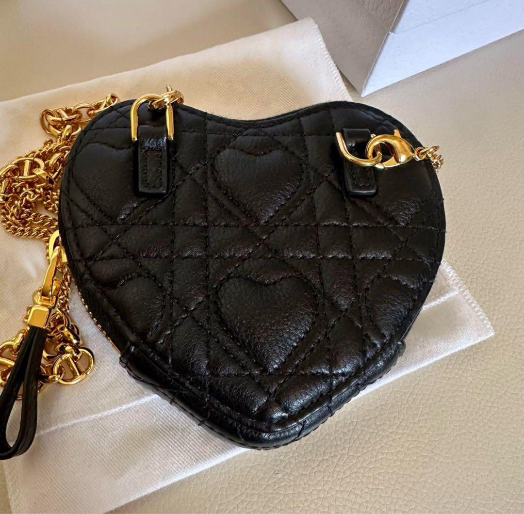 Christian Dior caro ハートチェーン ポーチ