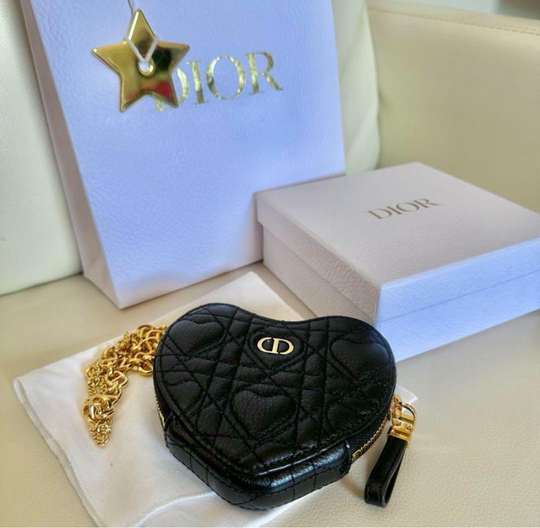 Christian Dior caro ハートチェーン ポーチ