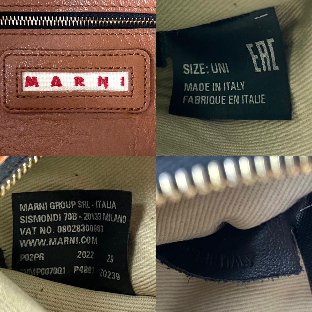 美品✨MARNI MUSEO SOFT デニム レザー A4可 トートバッグ
