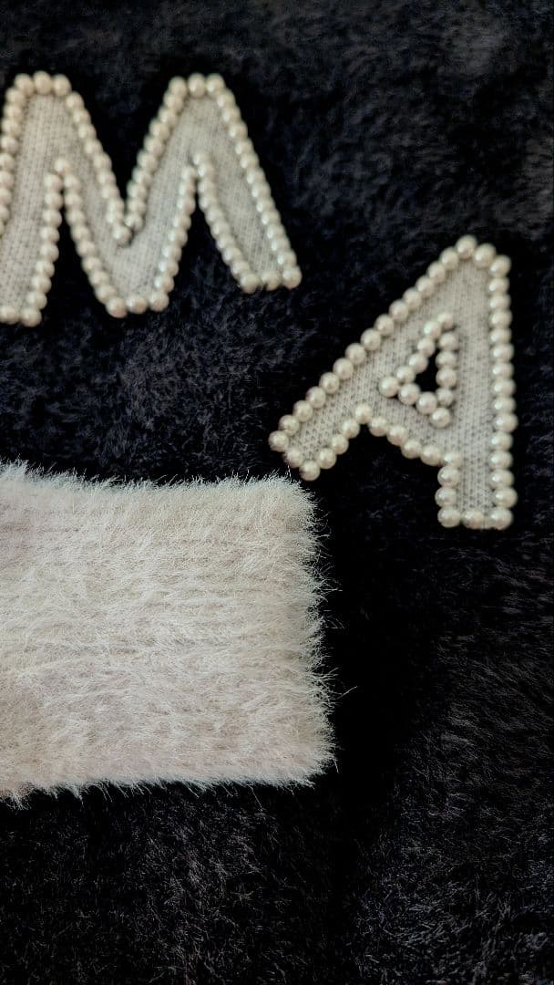 パール装飾 セーター MARK AND LONA