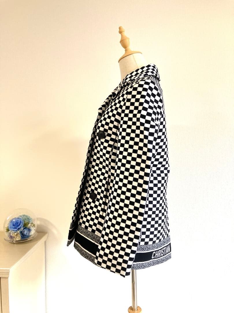 Christian Dior チェック柄ジャケット　ショートコート　runway