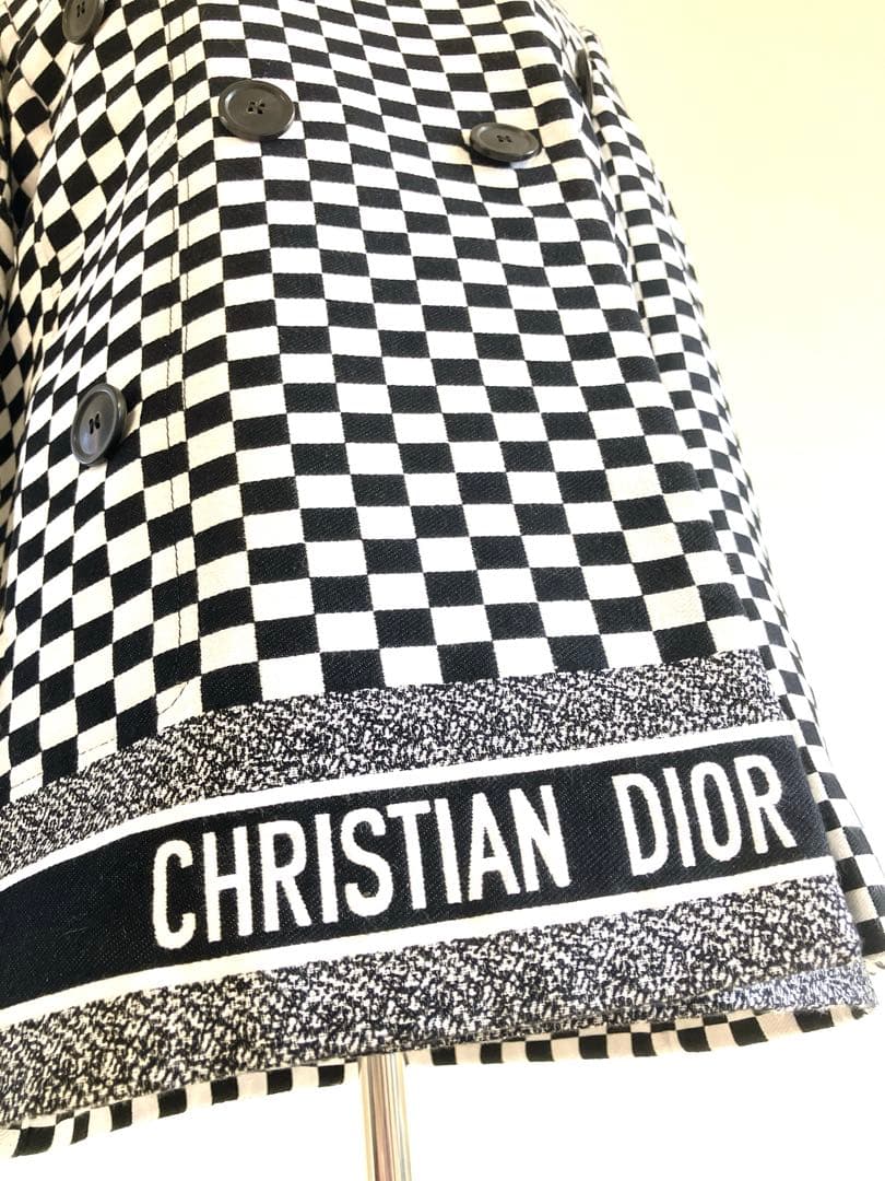 Christian Dior チェック柄ジャケット　ショートコート　runway