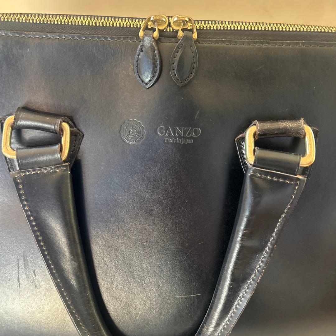 美品！GANZO レザー ビジネスバッグ/ブラック