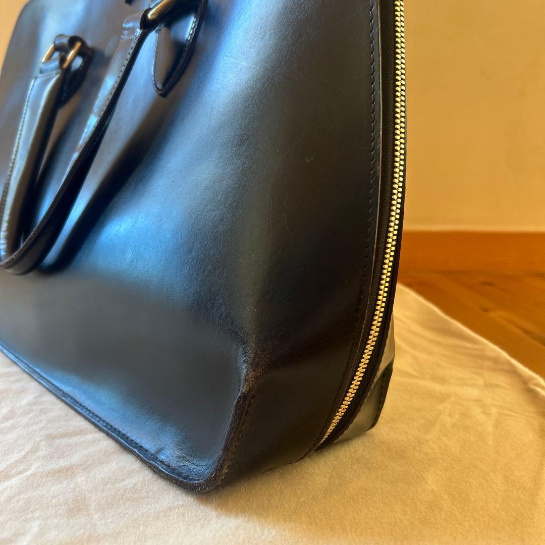 美品！GANZO レザー ビジネスバッグ/ブラック