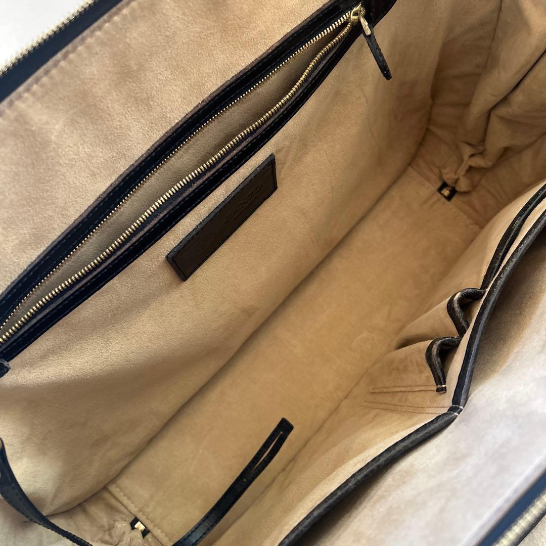 美品！GANZO レザー ビジネスバッグ/ブラック