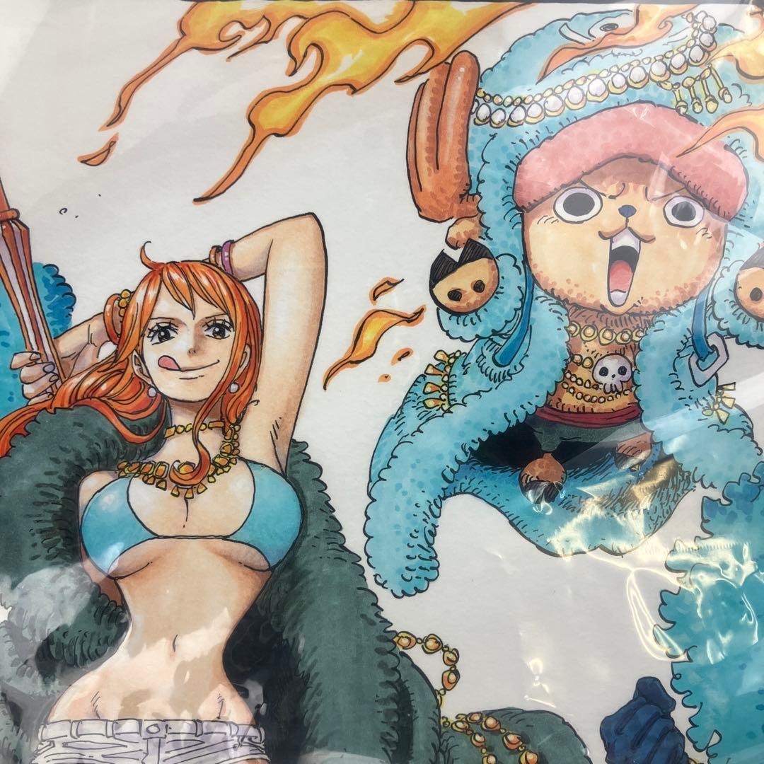 【包装袋未開封品・小キズあり】ワンピース 高級複製原画 20周年記念 迅速配送