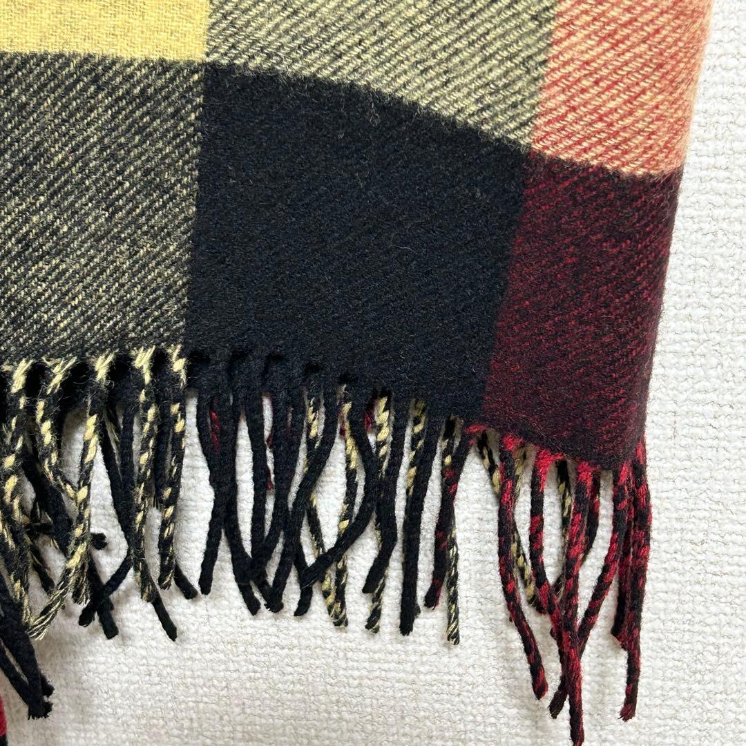 美品 ヴィヴィアンウエストウッド チェック ウール ストール マフラー ショール