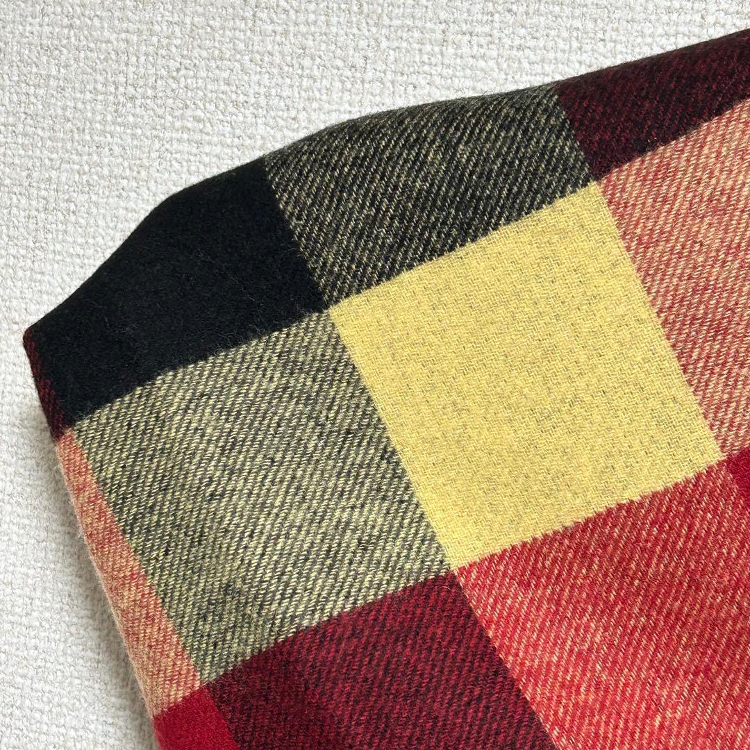 美品 ヴィヴィアンウエストウッド チェック ウール ストール マフラー ショール