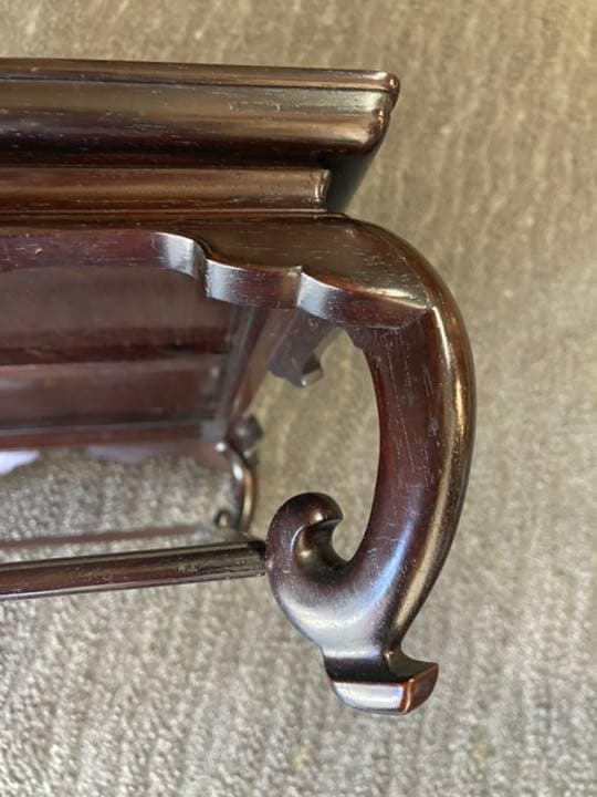 紫檀卓　花台　木箱有り