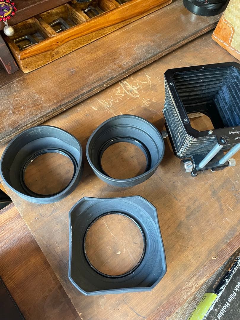 Mamiya RB67 広角、望遠、接写アタッチメント、ストロボ他セット