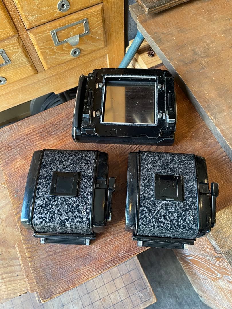 Mamiya RB67 広角、望遠、接写アタッチメント、ストロボ他セット
