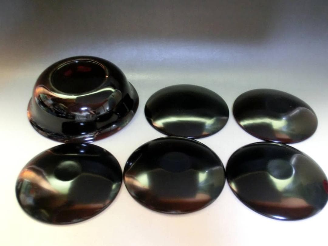 菓子器■月渓 文政十三寅八月 江戸期 漆器 銘々皿5客 正眼院様御遺物 時代物■