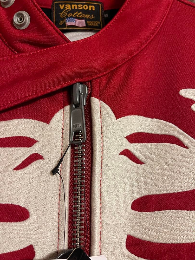 新品　vanson ボーン　ボンディングライダース　希少レッド　サイズM