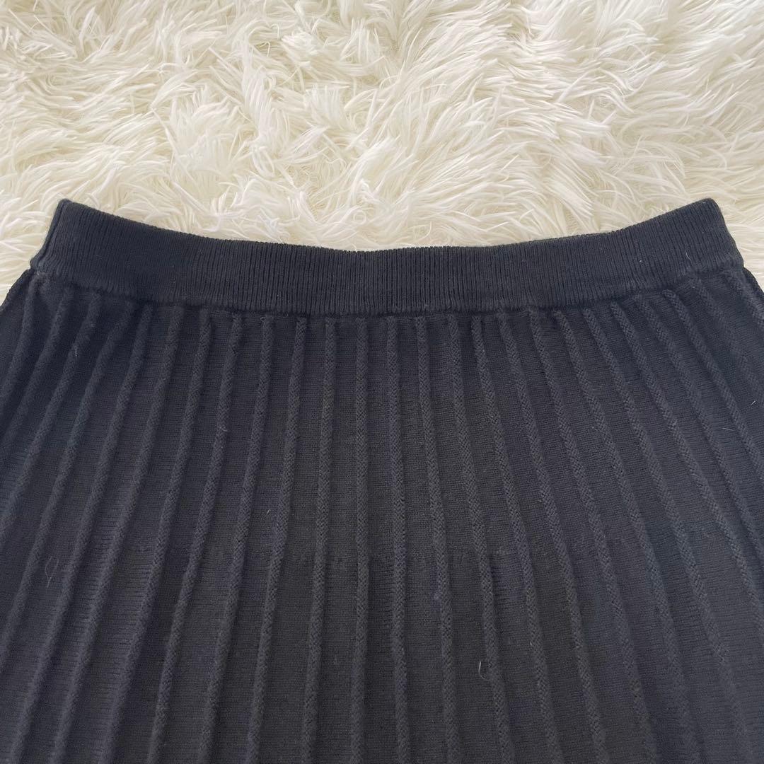 ブルーレーベルクレストブリッジ プリーツ スカート M ニット ボーダー配色