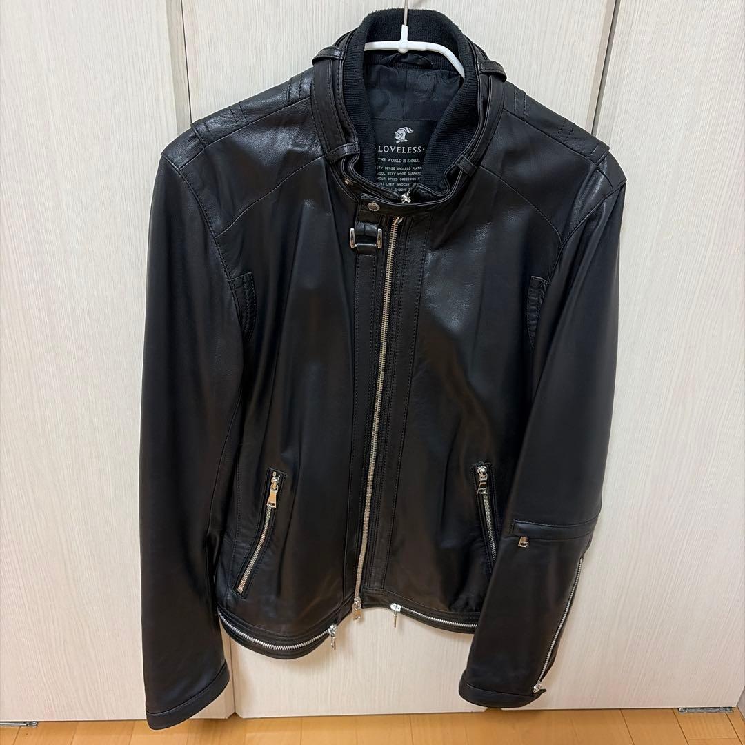 LOVELESS ブラック レザー シングルライダース　S 美品