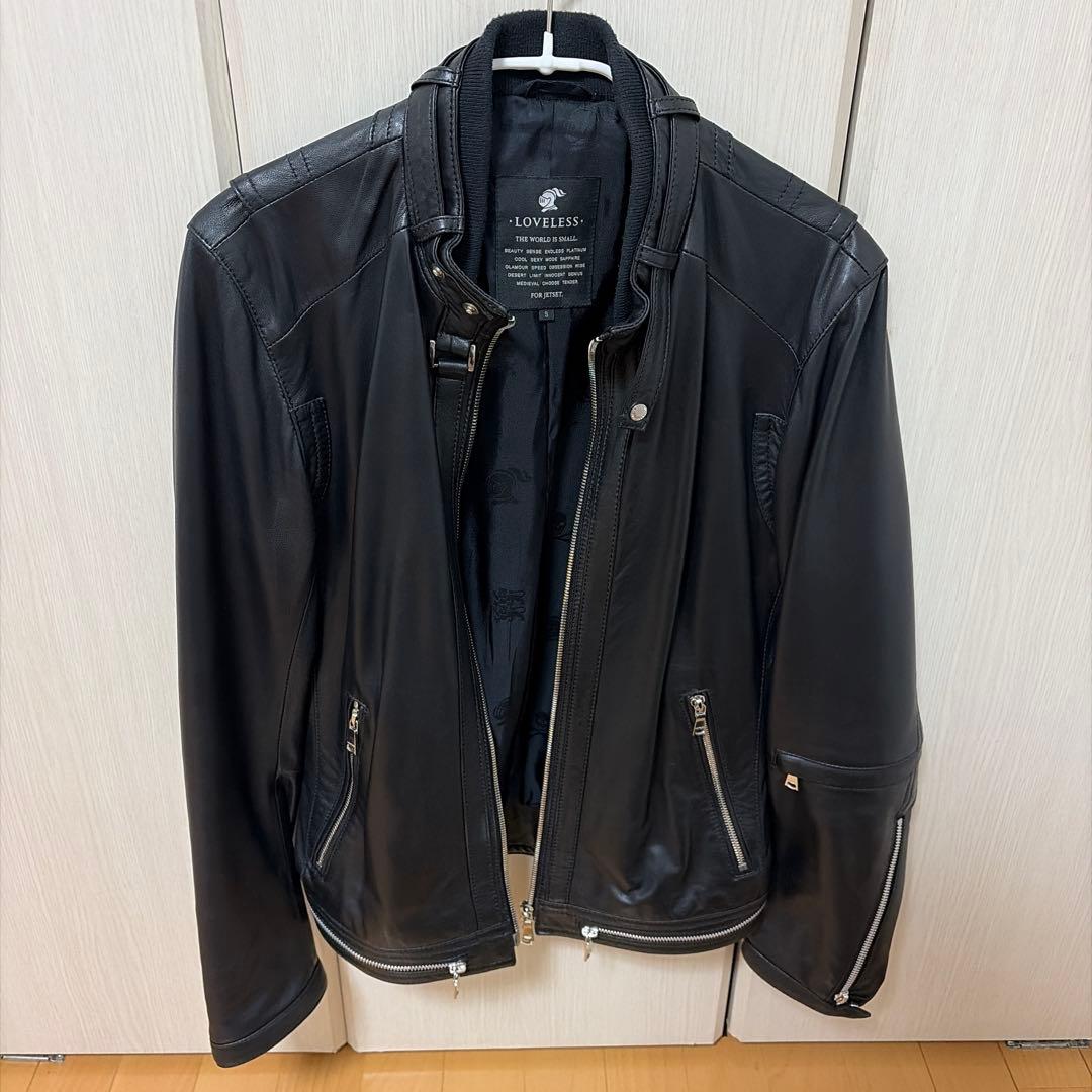 LOVELESS ブラック レザー シングルライダース　S 美品
