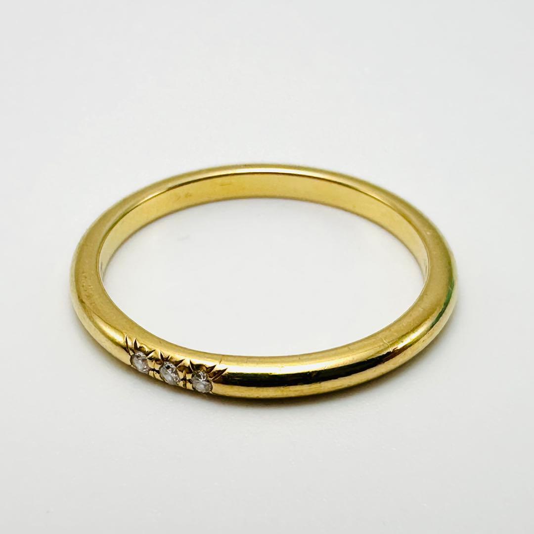 Tiffany フォーエバー　ウェディング　バンドリング　16号　Au750