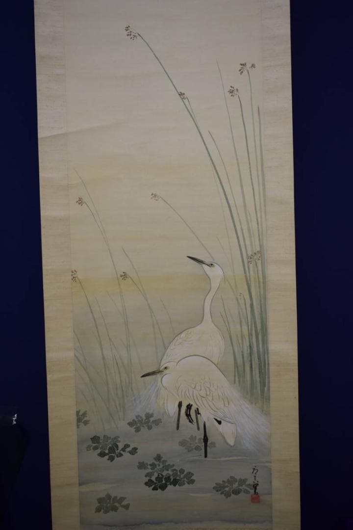 真作/高橋応真/柴田是真十哲/四天王/鷲図/布袋屋掛軸HF-691