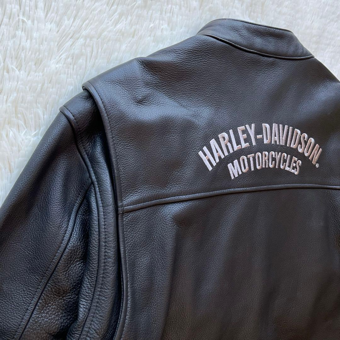 大きいサイズ✨ハーレーダビッドソン　レザージャケット　シングルライダース　XL