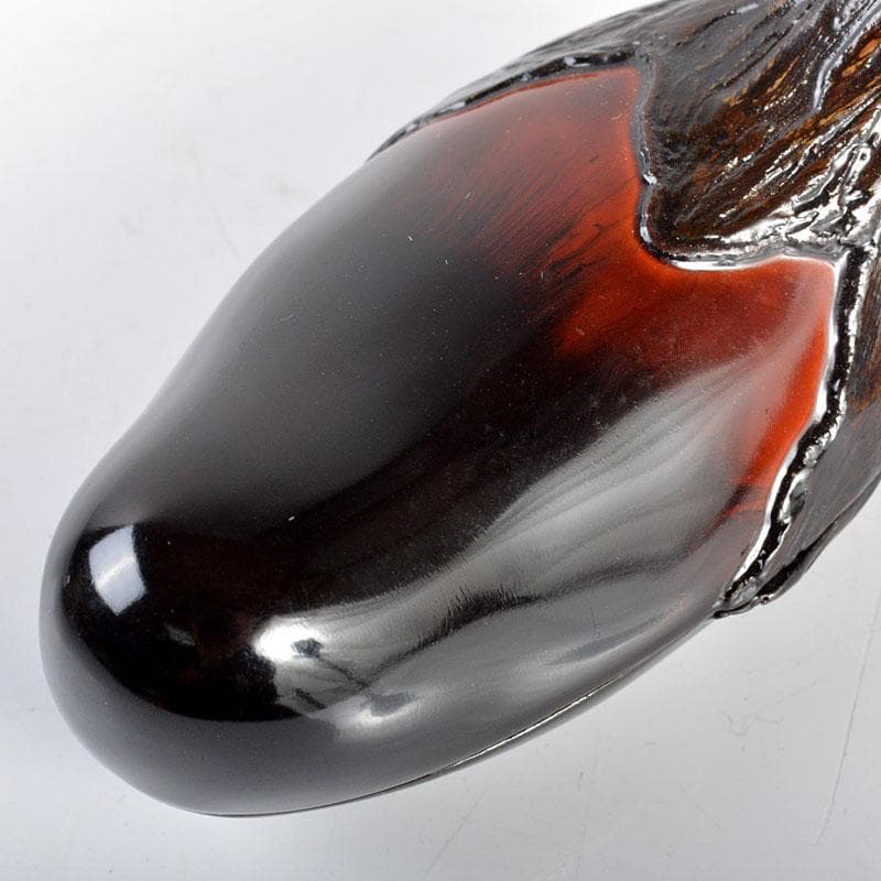 茶道具　輪島塗　川岸充雅作　乾漆手造り　茄子香合　共箱　M　R4473