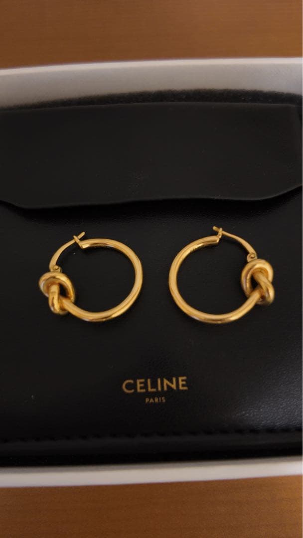 ノット スモールフープ / ゴールドフィニッシュ ブラス