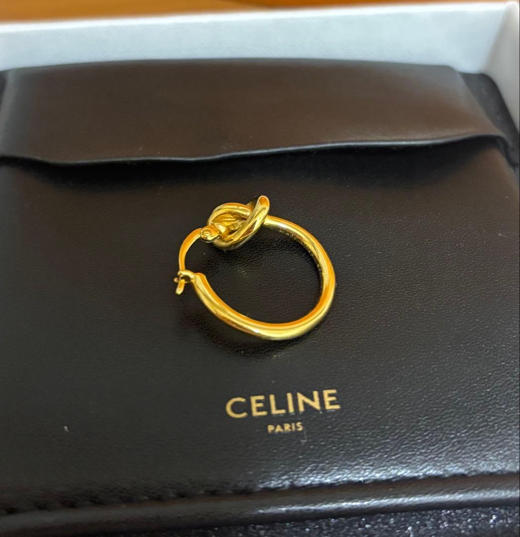 ノット スモールフープ / ゴールドフィニッシュ ブラス