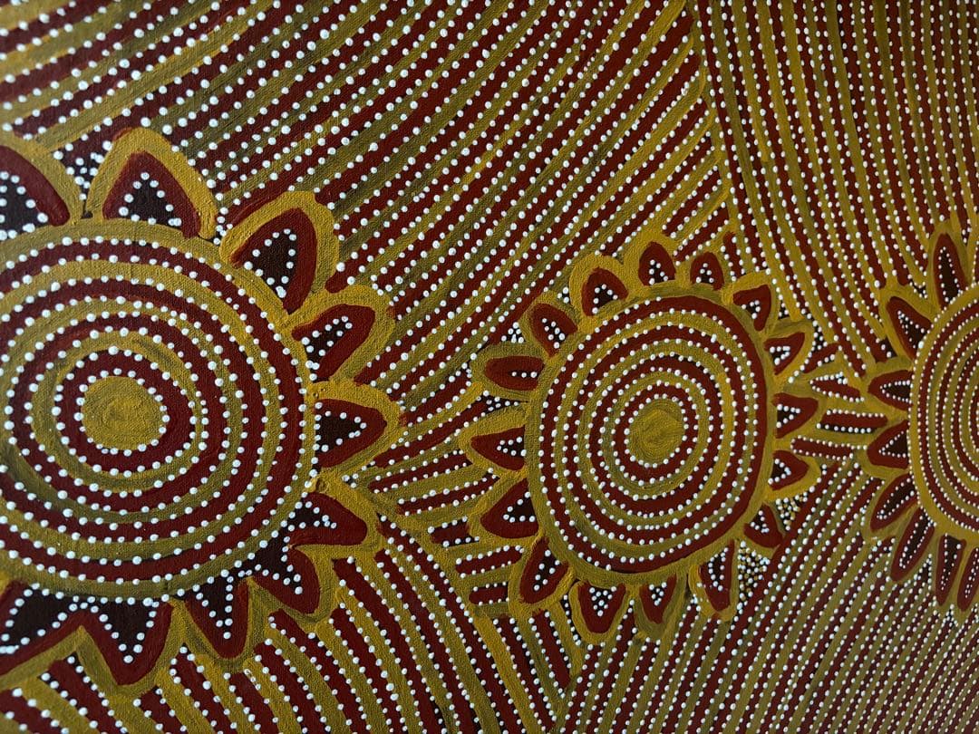 アボリジニアアート フレーム付き