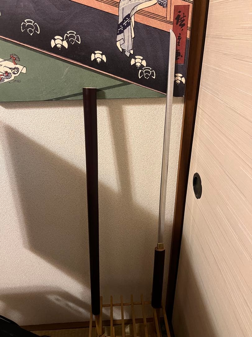 座頭市 仕込み 杖 楕円茶鞘 模造刀 仕込み刀 レプリカ