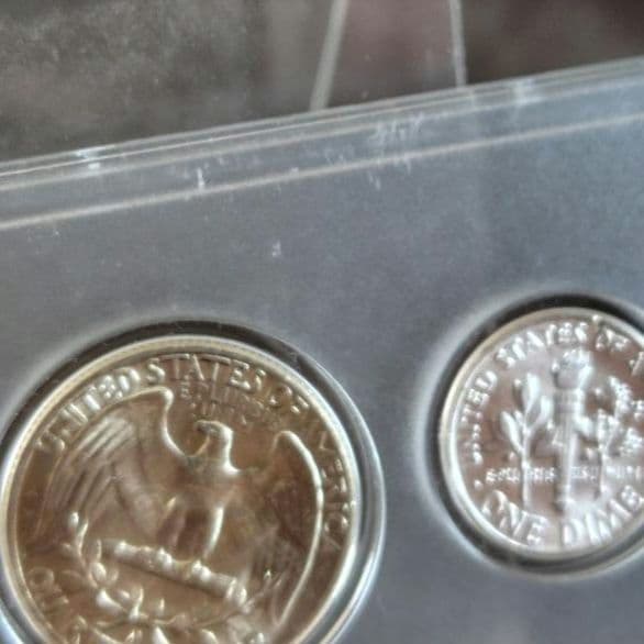 アメリカ6種 旧硬貨 ケース付