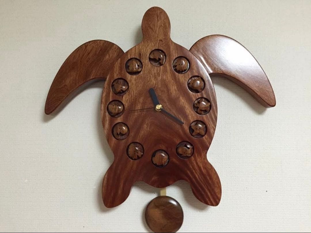 ハンドメイド木製壁掛け時計 byイルカクラフト