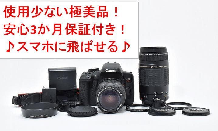 15558 保証付極美 Canon EOS Kiss X8i 超望遠ダブルズーム