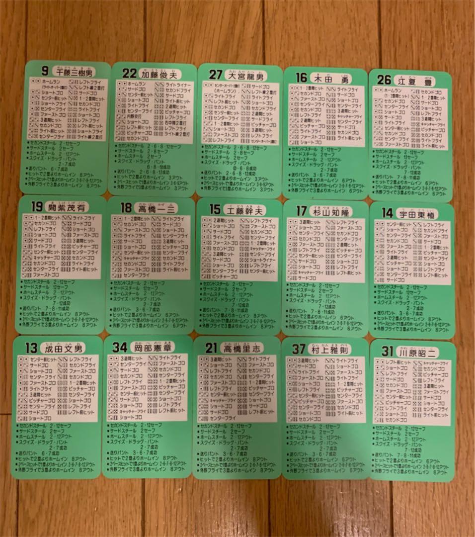 タカラプロ野球カードゲーム 昭和レトロ56年度 日本ハムファイターズ