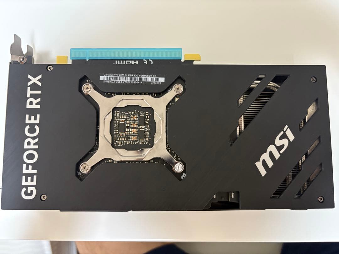 グラフィックボード・グラボ・ビデオカード MSI GeForce RTX 4070 SUPER 12G VENTUS 2X
