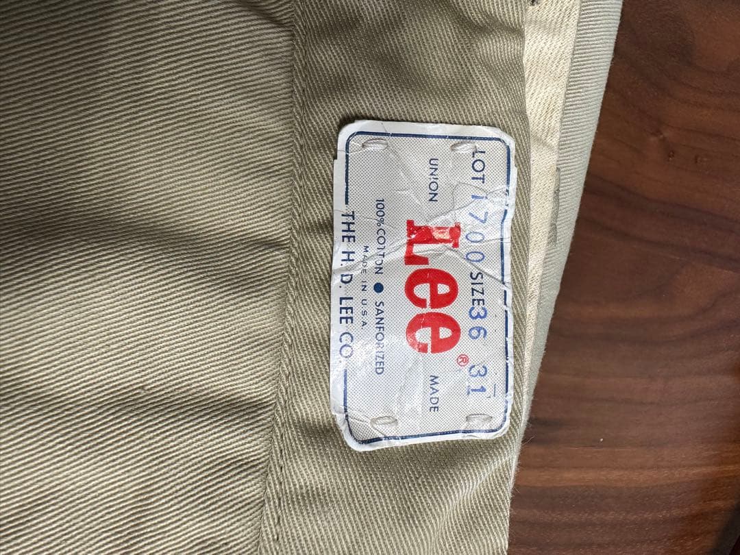 Lee WORK TAILORED TWILL 60s デッドストック