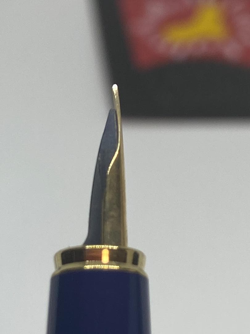 【金ペン・廃番・昭和レトロ・おまけ付き】パイロット/“L”/FP+BP/青系軸