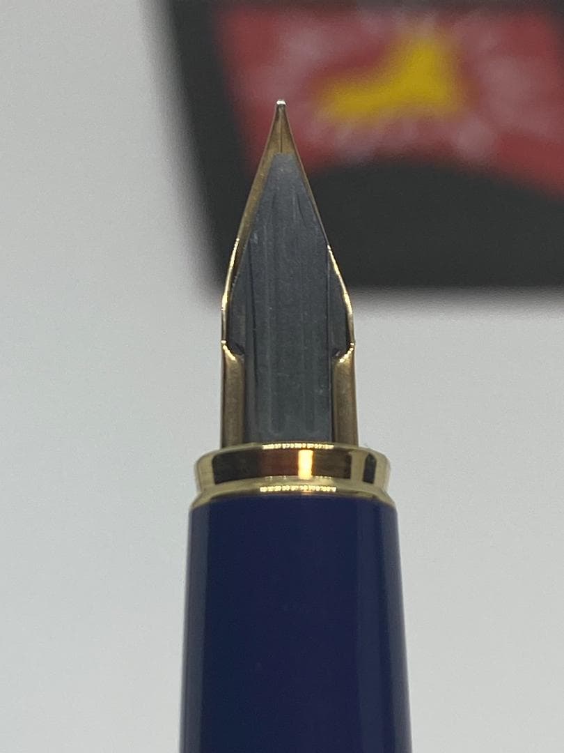 【金ペン・廃番・昭和レトロ・おまけ付き】パイロット/“L”/FP+BP/青系軸