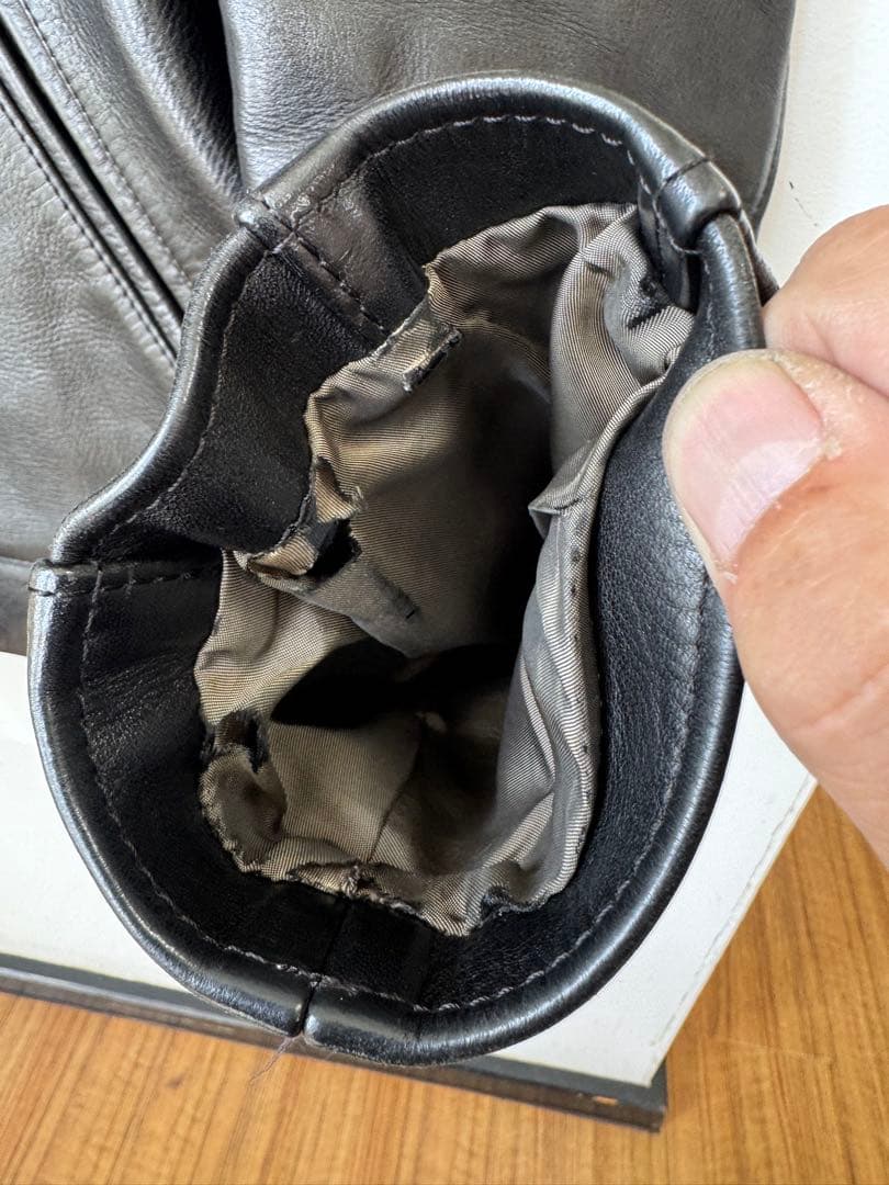 Addict Clothes ブラック レザーライダースAD-01 ホースレザー