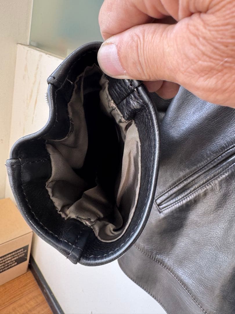 Addict Clothes ブラック レザーライダースAD-01 ホースレザー