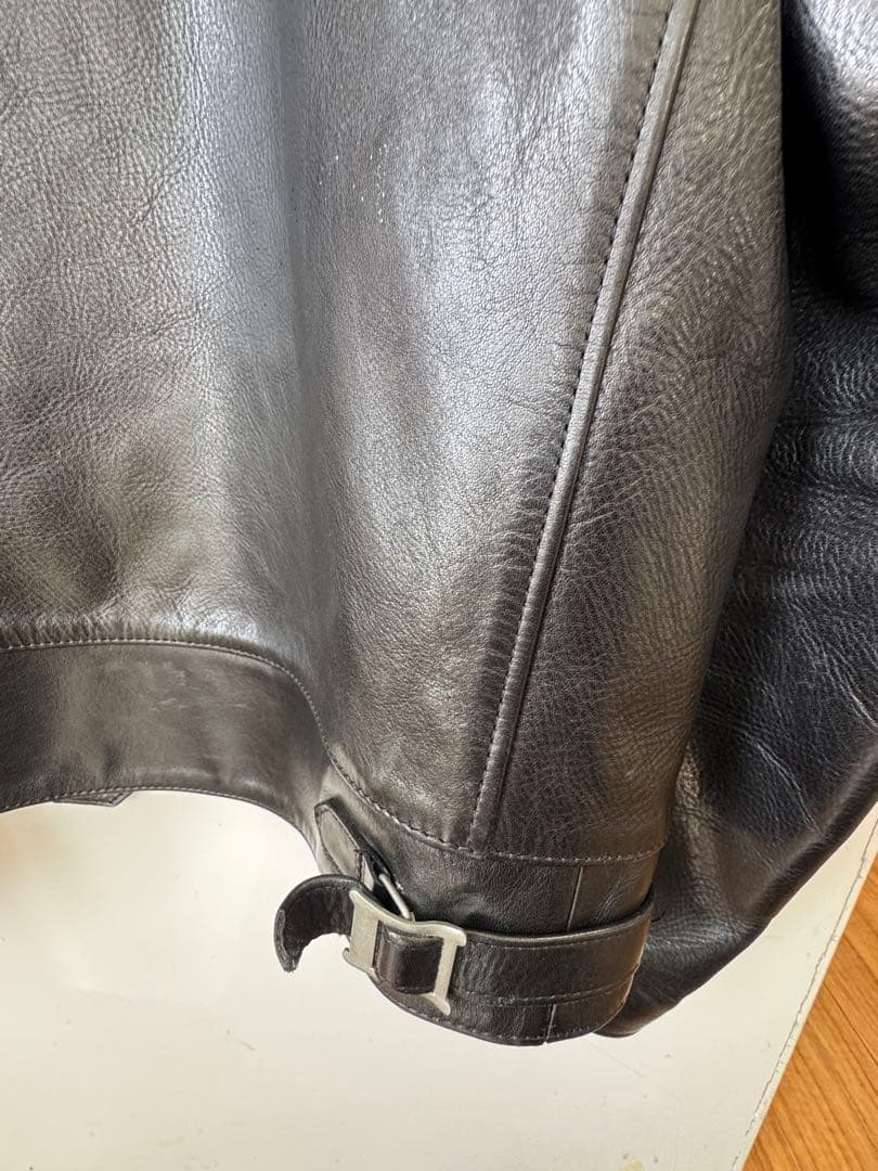 Addict Clothes ブラック レザーライダースAD-01 ホースレザー