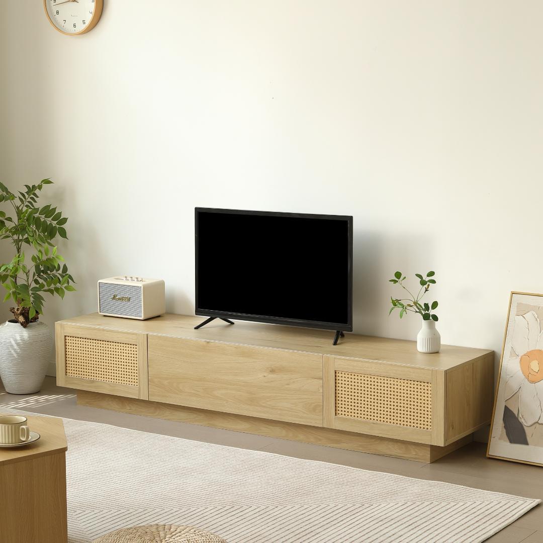 大人気！【幅180cm】テレビ台 ローボード 収納 テレビボード　NATURAL