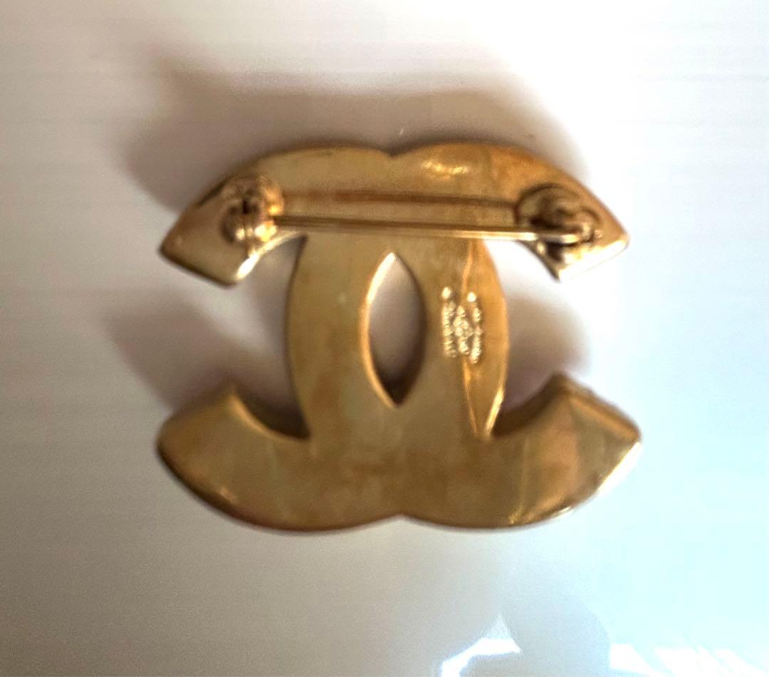 ヴィンテージ CHANEL ピンクストーン ブローチ