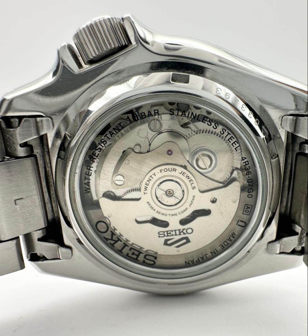 SEIKO 5 スポーツ セイコー 4R36-07G0 自動巻き グリーン