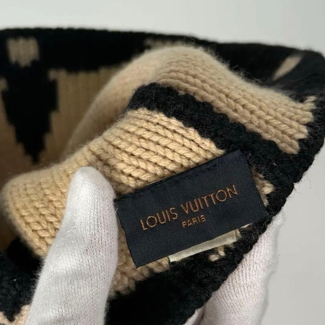 美品 LOUIS VUITTON ウール ボネ モーニング ラム ニット帽