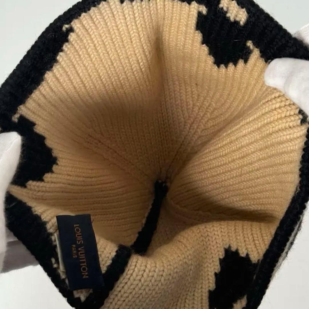 美品 LOUIS VUITTON ウール ボネ モーニング ラム ニット帽